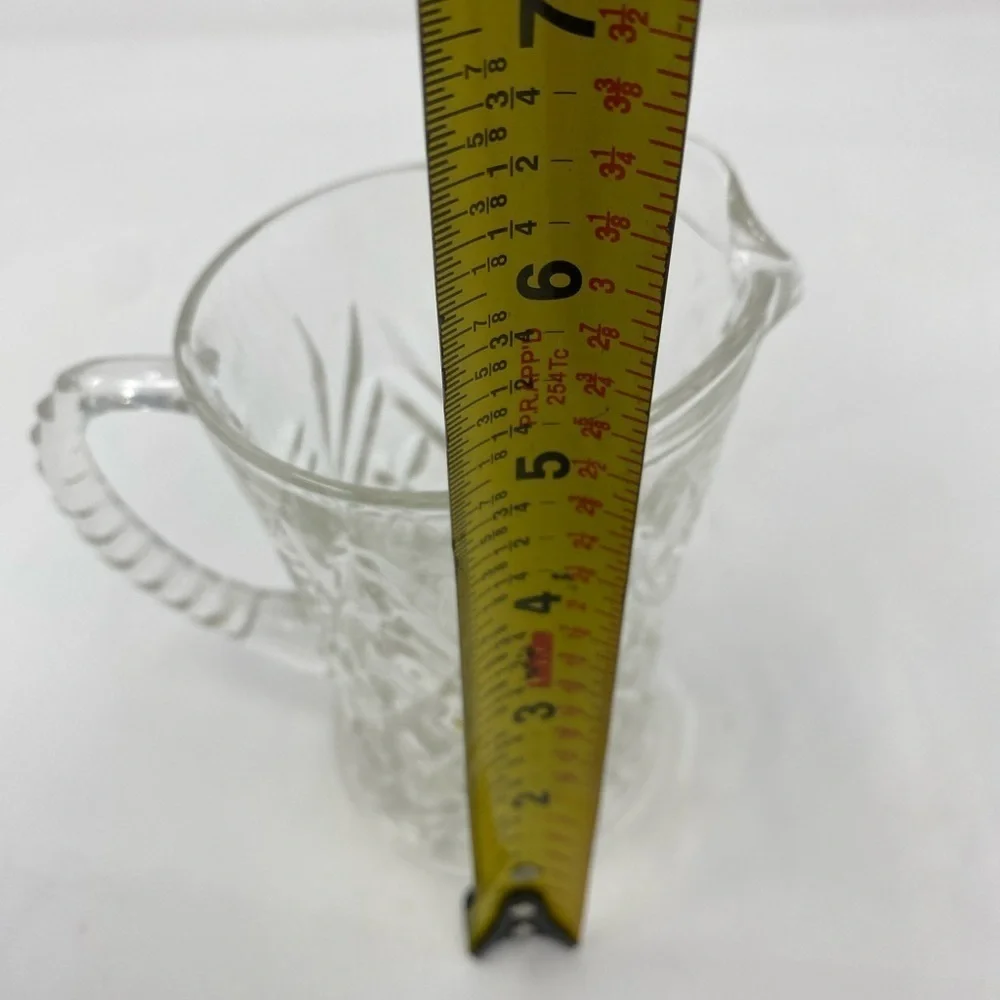 Vintage Glass Cream Pitcher